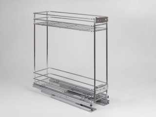 BELSŐ FÉMRÁCS 24270.200 FENÉKLAPRA SZERELHETŐ 2 RÉSZES KIHÚZHATÓ POLC 145x510x475mm KRÓM #1