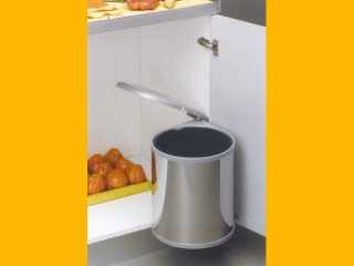 TÁROLÁS - HULLADÉKGYŰJTŐ ART 272 13L, ÁTM 277x355 mm METÁL SZÜRKE #1