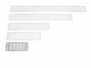 SZELLŐZŐRÁCS ALUMÍNIUM 59108 100x250mm ALUMÍNIUM #1