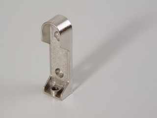 GARDRÓB - VÁLLFATARTÓ RÚD 12106 RÚDTARTÓ OVÁLIS RÚDHOZ L:64mm NIKKEL #1