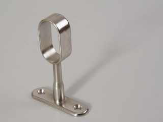 GARDRÓB - VÁLLFATARTÓ RÚD 12109 RÚDTARTÓ OVÁLIS RÚDHOZ L:71mm NIKKEL #1