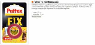 RAGASZTÓ - PATTEX POWER FIX MONTÁZSSZALAG 1,5mx19mm, 120KG EZÜST #2