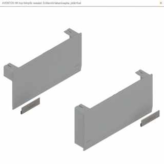 BLUM- AVENTOS HK / HK top 22K8000  ABD R+L Vil.szürke/inox-sz. felnyíló vasalat, takarósapka szett, jobb+bal #1