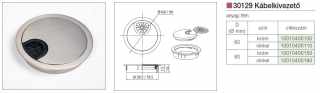 IRODABÚTOR KIEGÉSZÍTŐ 30129 KÁBELKIVEZETŐ ÁTM: 80mm KRÓM #2