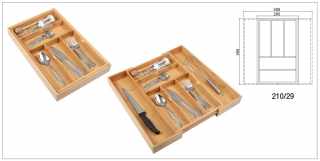 EVŐESZKÖZTARTÓ 210/29 BAMBUSZ 290-484x53x465 mm BARNA #5