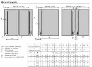 BÚTORPÁNT FDS POCKET DOOR VASALAT 600MM R016002H SZÜRKE #4