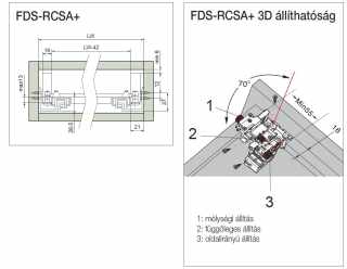 FDS REJTETT FIÓKCSÚSZÓ FDS-RCSA+ 550mm,35kg ACÉL #6