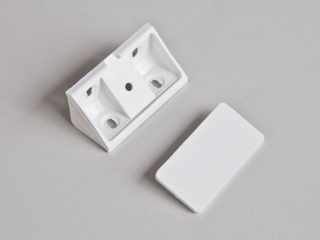 SZERELVÉNYEK - SAROKMEREVÍTŐ DUPLA 19x19x42 mm FEHÉR #1