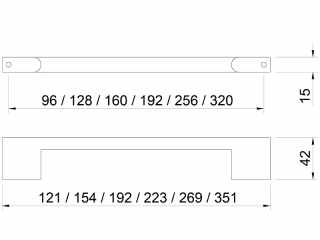 BÚTORFOGANTYÚ E081-128 KRÓM #2