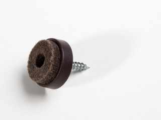 SZERELVÉNYEK - PADLÓVÉDŐ CSÚSZTATÓSZEG 24mm CSAVARRAL BARNA #1