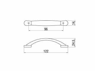 FOGANTYÚ, FOGAS - BÚTORFOGANTYÚ 132-96 96 NIKKEL #2