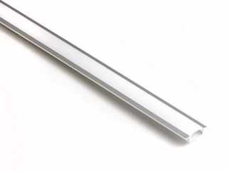 VILÁGÍTÁSTECHNIKAI KIEGÉSZÍTŐ BEMARHATÓ LED PROFIL OPÁL BORÍTÁSSAL, 2M ALUMÍNIUM #1