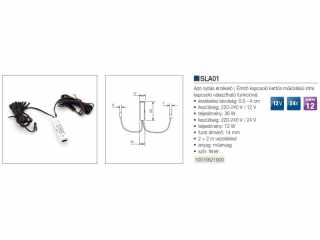 VILÁGÍTÁSTECHNIKAI KIEGÉSZÍTŐ SLA01 KETTŐSMŰKÖDÉSŰ INFRASZENZOR FEHÉR #2