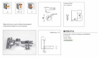 KIVETŐPÁNT - BÚTORPÁNT FDS P K KÖZÉZÁRÓDÓ +ALÁTÉT NIKKEL #2