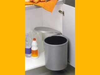 TÁROLÁS - HULLADÉKGYŰJTŐ ART 270 13L, ÁTM 277x355 mm METÁL SZÜRKE #1