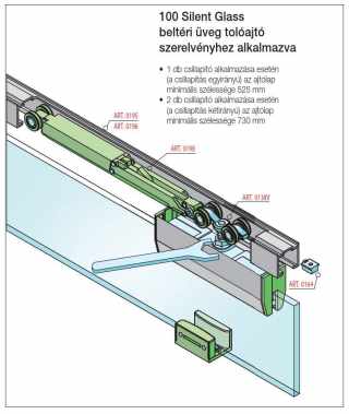 TOLÓAJTÓ VASALAT - TOLÓAJTÓ BÚTORLAPHOZ 100 SILENT CSILLAPÍTÓ 100 kg SZÜRKE #5