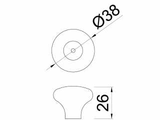 BÚTORFOGANTYÚ E039-26 ÁTM:38 SZÜRKE VIRÁG #2