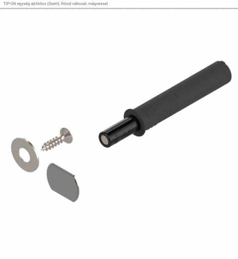 BLUM Tip-On 956.1004 / ajtókhoz, Rövid , mágnessel / Karbonfekete
