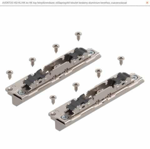 BLUM AVENTOS 20S4200A / HS/HL/HK és HK Top előlaprögzítő keskeny alumínium kerethez / Nikkel