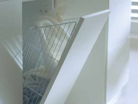 TÁROLÁS - FÜRDŐSZOBAI TÁROLÓ KBPBGC SZENNYESTARTÓ KOSÁR 325×580×240 mm KRÓM