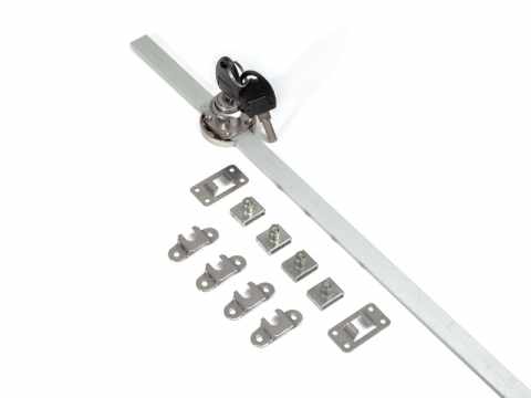 BÚTORZÁR HB LOCKS HB-09 KÖZPONTI FIÓKZÁR OLDALRÓL ZÁRHATÓ NIKKEL