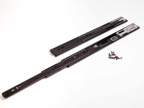 GOLYÓS FIÓKCSÚSZÓ HOME BOX HB45 COMFORT PO BLACK 45mm PUSH-OPEN 350mm TEHERB.:25kg FEKETE