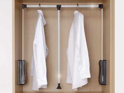 GARDRÓB - GARDRÓBLIFT 14105.003 870-1250 mm KRÓM-FEKETE