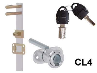 BÚTORZÁR - CL BÚTORZÁR 703-CL4 KÖZPONTI FIÓKZÁR ELÖLRŐL 18x42mm, 600mm NIKKEL