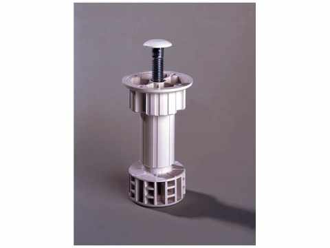 LÁBAK - MŰANYAG SZEKRÉNYLÁB 450/100 ÁLLÍTHATÓ 100 mm FEHÉR