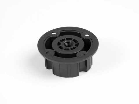 LÁBAK - MŰANYAG SZEKRÉNYLÁB TALP 450 T2 LÁBHOZ ÁTM.60X24 FEKETE