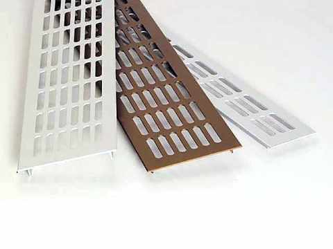 SZERELVÉNYEK - SZELLŐZŐRÁCS ALUMÍNIUM NÉGYSZÖG ALAKÚ 60x1000mm ALUMÍNIUM