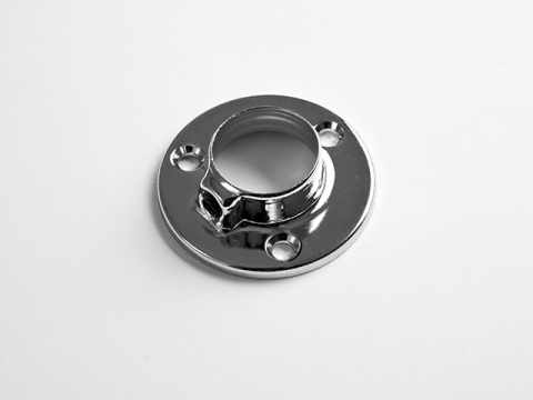 GARDRÓB - VÁLLFATARTÓ RÚD 12115.001 RÚDTARTÓ KÖR ALAKÚ RÚDHOZ KRÓM