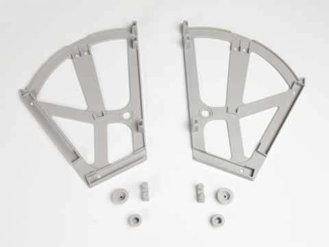 GARDRÓB - CIPŐTARTÓ 2-RÉSZES 260x200mm SZÜRKE