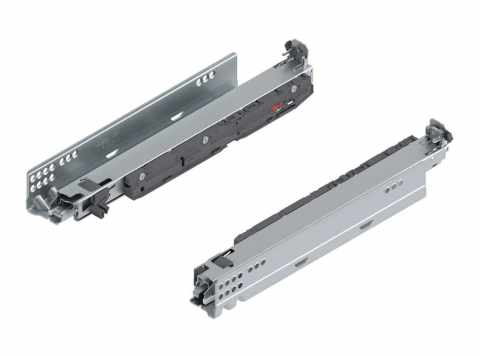 BLUM- MOVENTO 760H4500S  MOVENTO MP  Cink ezzel BLUMOTION S, teljes kihúzás a fa fiók, 40 kg, NH=450 mm, kuplunggal szerelendő, bal / jobb