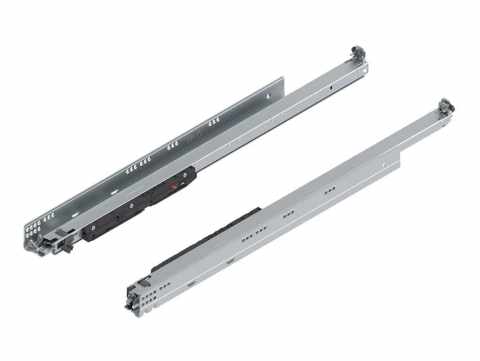 BLUM- MOVENTO 766H7500S  MOVENTO MP  Cink ezzel BLUMOTION S, teljes kihúzás a fa fiók, 60 kg, NH=750 mm, kuplunggal szerelendő, bal / jobb