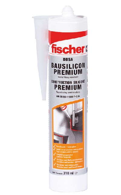 Fischer DBSA építőszilikon áttetsző Premium 310ml