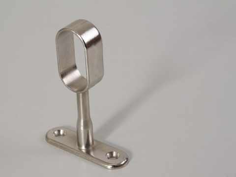 GARDRÓB - VÁLLFATARTÓ RÚD 12109 RÚDTARTÓ OVÁLIS RÚDHOZ L:71mm NIKKEL