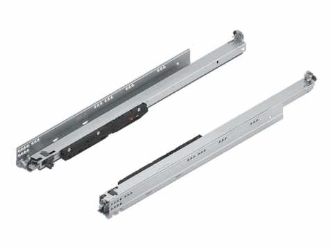 BLUM- MOVENTO 766H6500S  MOVENTO*MP  Cink ezzel BLUMOTION S, teljes kihúzás a fa fiók, 60 kg, NH=650 mm, kuplunggal szerelendő, bal / jobb