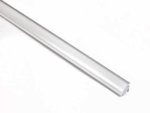 VILÁGÍTÁSTECHNIKAI KIEGÉSZÍTŐ SAROK LED PROFIL OPÁL BORÍTÁSSAL, 2M ALUMÍNIUM
